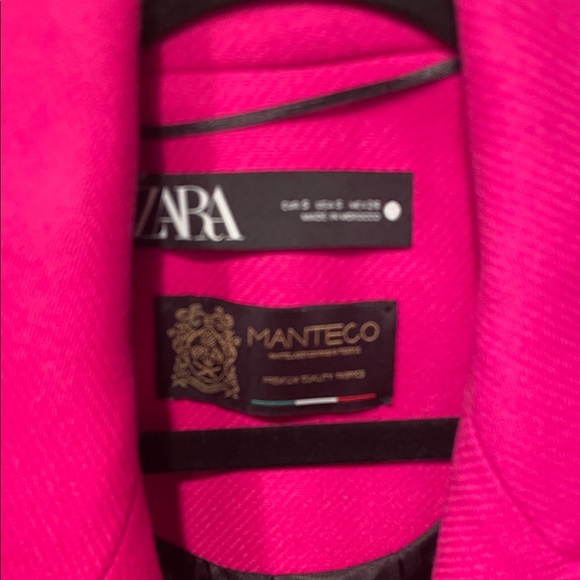 Vibrant Pink Double-Breasted Coat - Picture 4 of 5